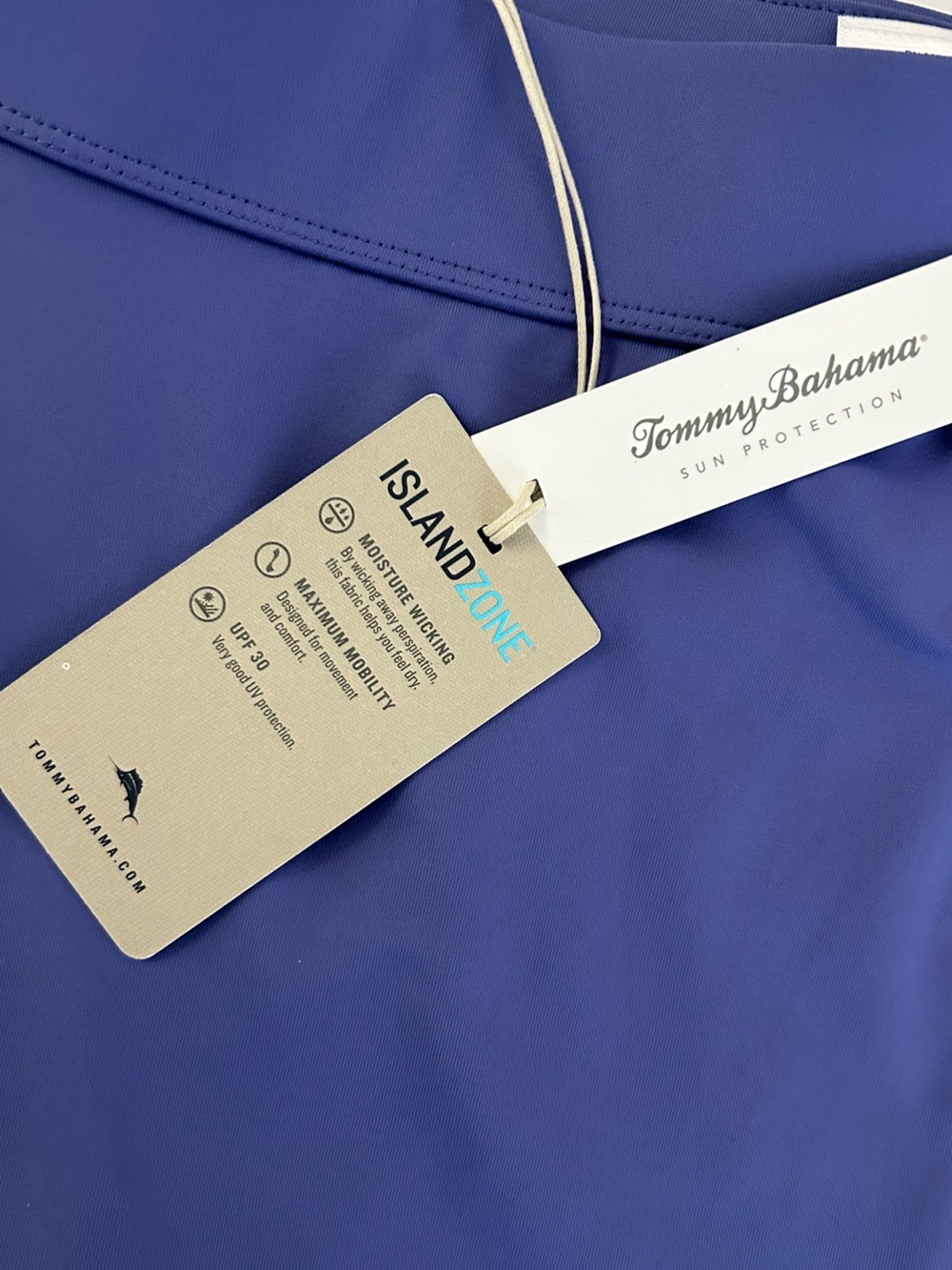 Tommy Bahama Aubrey IslandZone skort Athletic Skort in Blue Iris UPF 30 - Picture 9 of 13